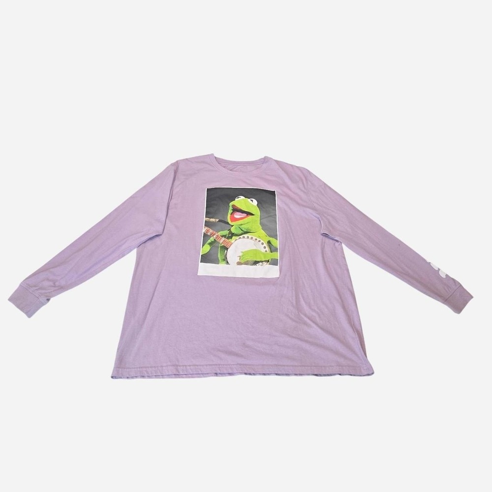 Disney Kermit the Frog long sleeve cotton & polyester shirt with graphic- XXL